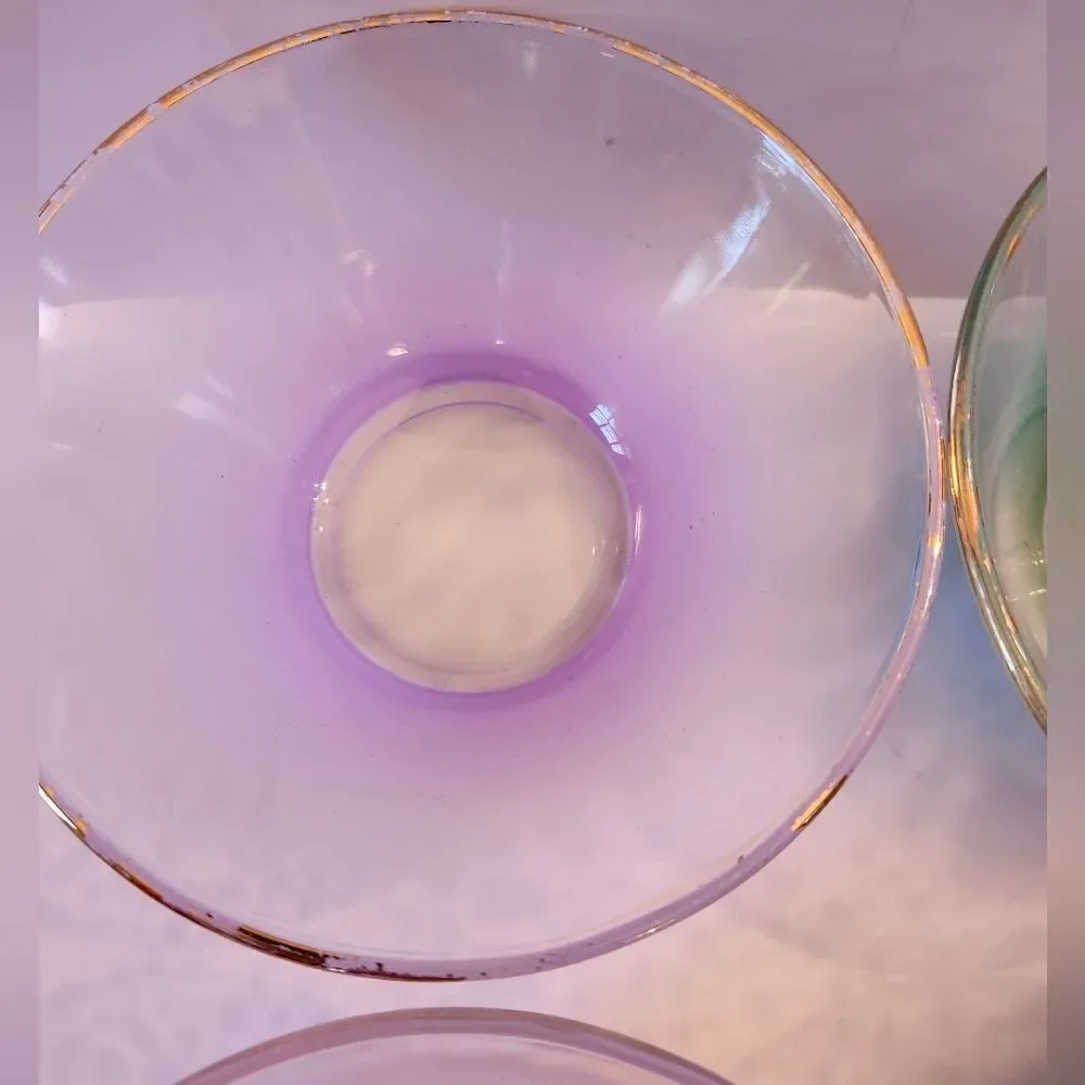 Vintage Pastel Glass Bowl Collection